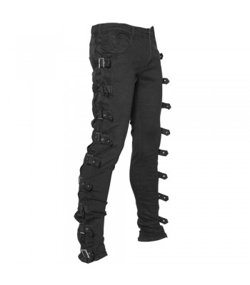 Gothic Black Cotton Trouser, Men Fashion Gothic Pants Charles Jeffrey Loverboy